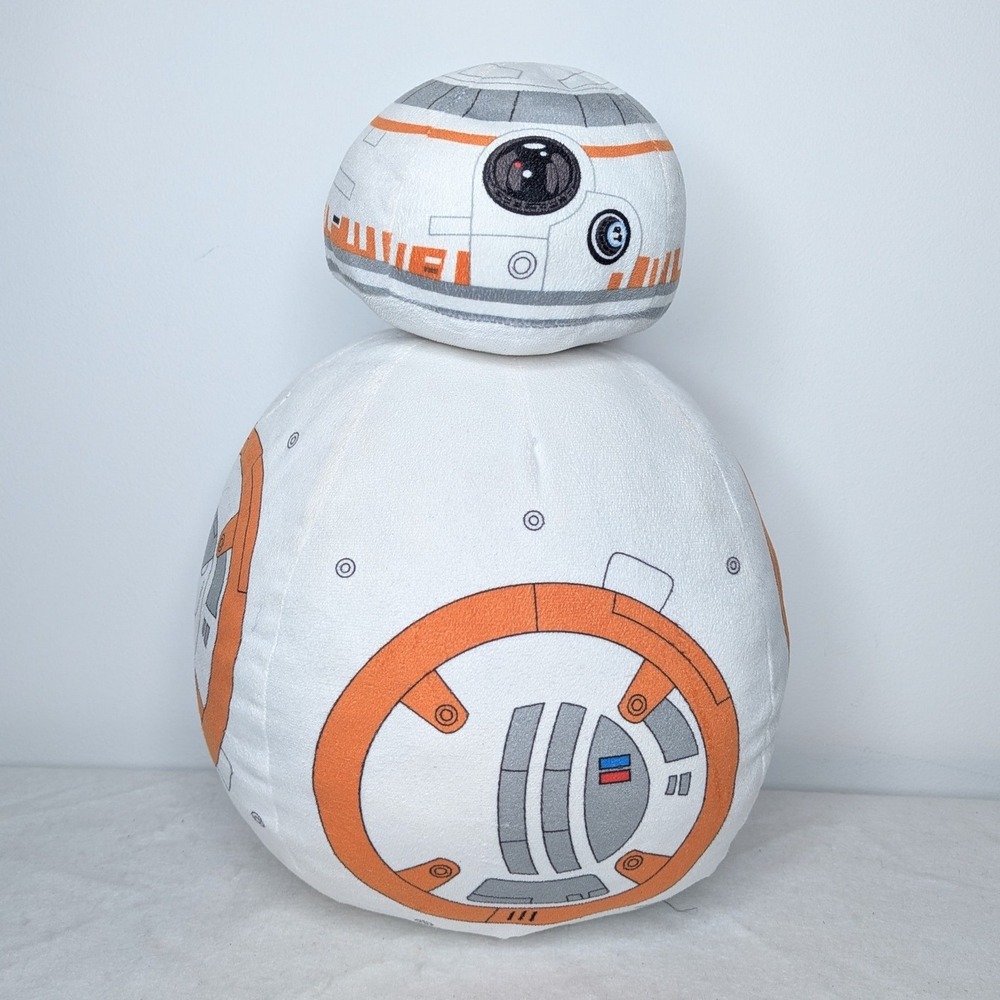 Disney Star Wars BB-8 Large Plush Stuffed Droid Toy 17 in White Orange